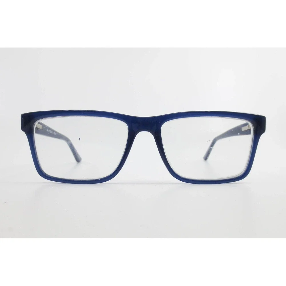 Modern Navy Blue Rectangular Eyeglass Frames MP 6103 BL 54-16-140 Full Rim Mens